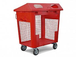 Мусорный контейнер 0,8 м3 красный
